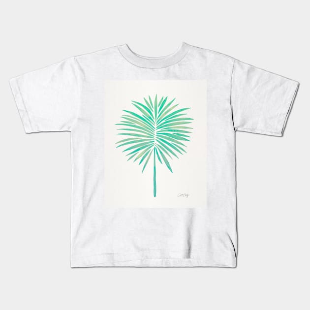 fan palm Kids T-Shirt by CatCoq